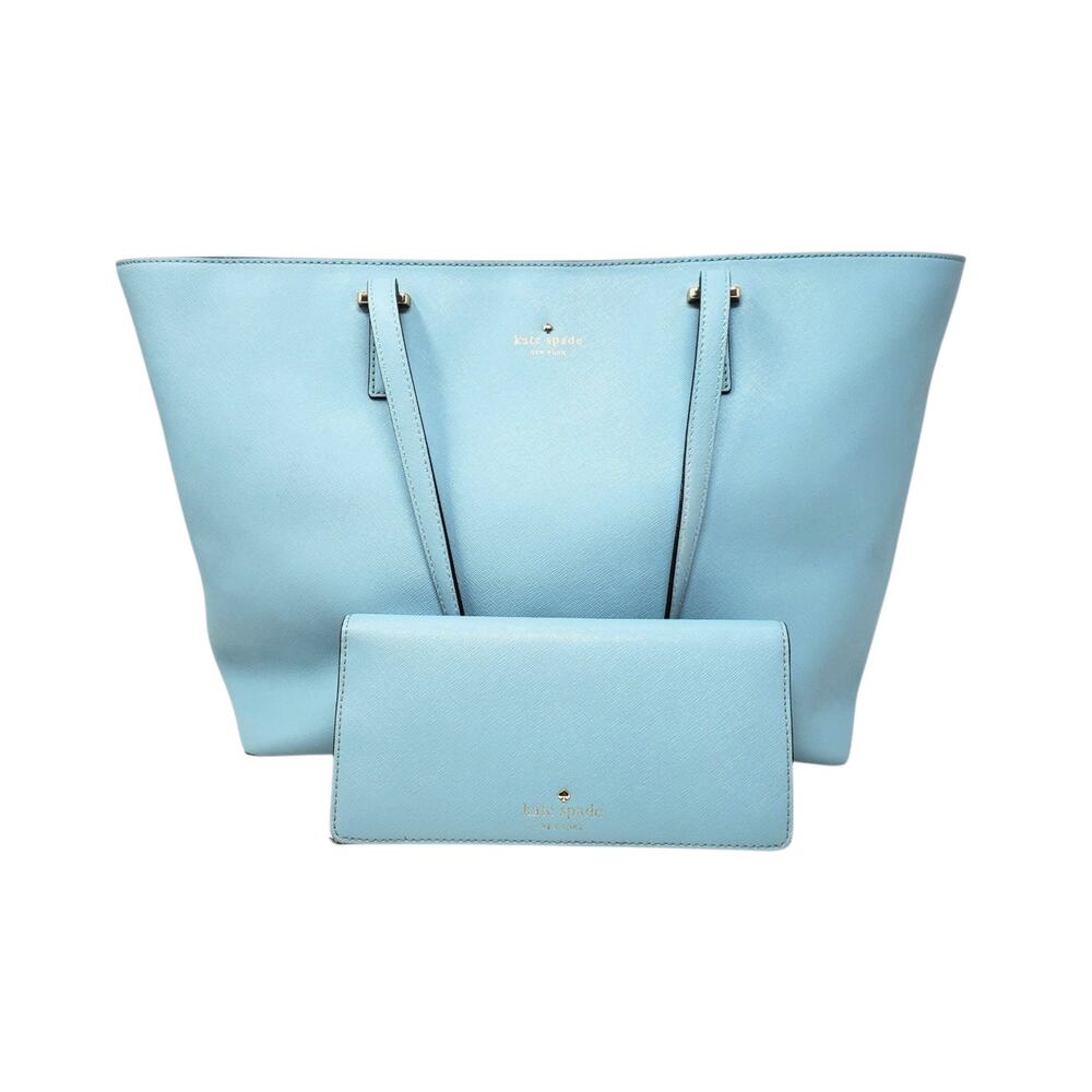 Kate Spade New York Cedar Street Harmony Tote & Wallet Set Powder Blue Set Of 2